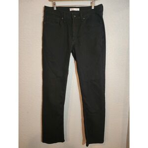 Signature Levi's,  Men's Black Denim Jeans, Size 32x34, Straight Leg, Mid Rise